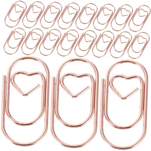 UTHCLO 100 Stück Mini Metall Büroklammern Kleine Dokumenten Clips Stabiles Metall Vielseitig Einsetzbar für Büro Schule Basteln in Roségold UTHCLO 100 Stück Mini Metall Büroklammern Kleine Dokumenten Clips Stabiles Metall Vielseitig Einsetzbar für Büro Schule Basteln in Roségold von UTHCLO