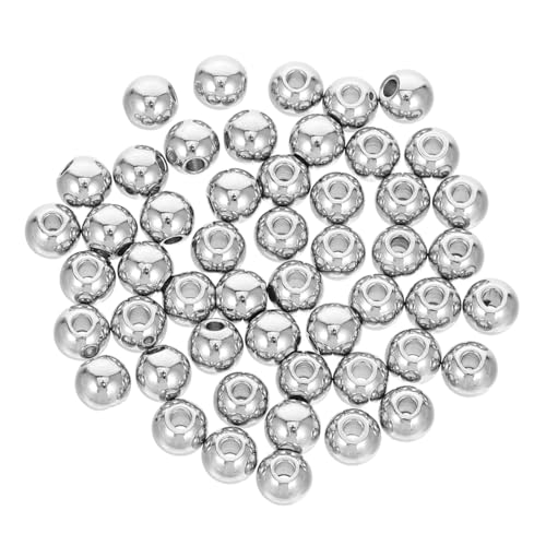 UTHCLO 100 Stück Nahtlose Abstandsperlen Aus Edelstahl, 5 Mm, Rund, Lose Anhänger, 1,5 Mm Lochkappen, Perlen, Bastelzubehör Für Die Herstellung Von Diy-schmuck UTHCLO 100 Stück Nahtlose Abstandsperlen Aus Edelstahl, 5 Mm, Rund, Lose Anhänger, 1,5 Mm Lochkappen, Perlen, Bastelzubehör Für Die Herstellung Von Diy-schmuck von UTHCLO