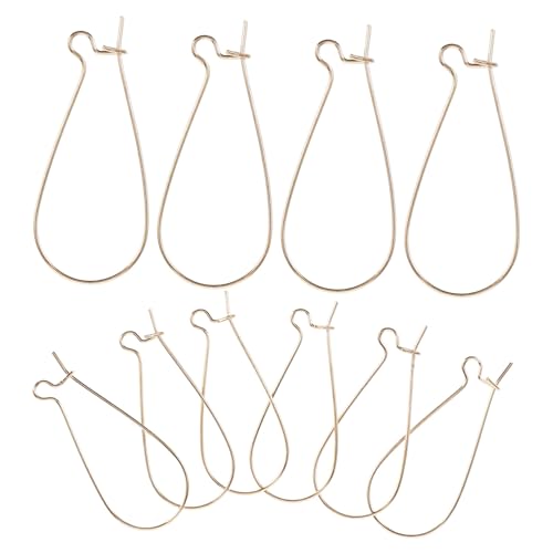UTHCLO 100 Stück Ohrring Haken aus Eisen für DIY Ohrringe Schmuckherstellung Zubehör Langlebige Ohrhaken für Ohrschmuck Selber Machen Einfache Anwendung für Kreative Bastelprojekte von UTHCLO