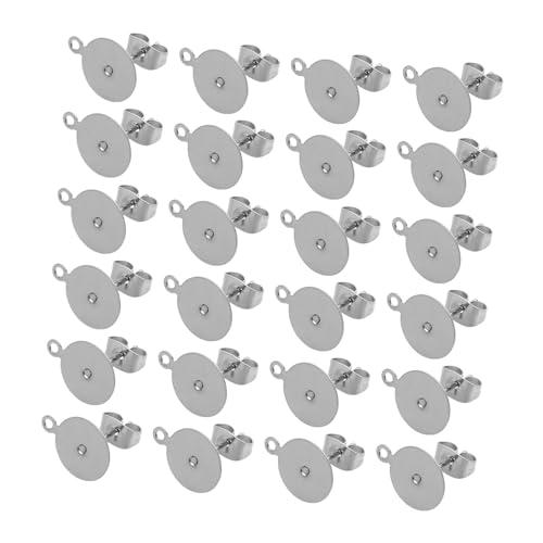 UTHCLO 100 Stück Ohrstecker Rohlinge Flach Rund Edelstahl Ohrstecker Verschlüsse Leicht Robust Komfortabel für Damen DIY Schmuckherstellung UTHCLO 100 Stück Ohrstecker Rohlinge Flach Rund Edelstahl Ohrstecker Verschlüsse Leicht Robust Komfortabel für Damen DIY Schmuckherstellung von UTHCLO