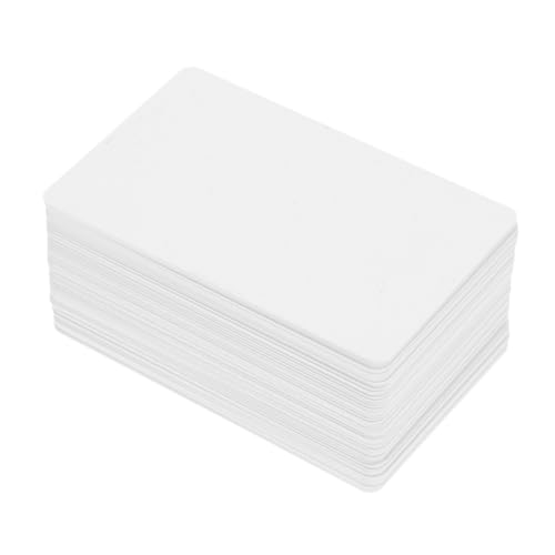 UTHCLO 100 Stück PVC Blankokarten Doppelseitig Bedruckbar Kunststoff Karten Vielseitig Einsetzbar als Ausweise Visitenkarten Id Karten Leicht Langlebig und Professionell von UTHCLO