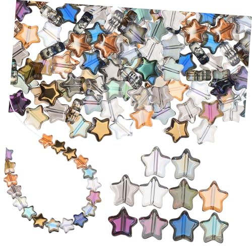 UTHCLO 100 Stück Pentagramm-Perlen Herstellung Armbandperlen Sternformperlen Spacer Elektropliert Perlenzauber Kettenanhänger Sternperle Perlenabstandshalter winzige Perlen Glas UTHCLO 100 Stück Pentagramm-Perlen Herstellung Armbandperlen Sternformperlen Spacer Elektropliert Perlenzauber Kettenanhänger Sternperle Perlenabstandshalter winzige Perlen Glas von UTHCLO
