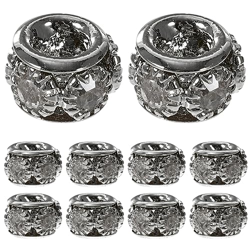 UTHCLO 100 Stück Rhinestone Spacer Beads für Schmuckherstellung Hochwertige Rondelle Perlen für Armbänder und DIY Projekte für Kreative Bastelarbeiten von UTHCLO