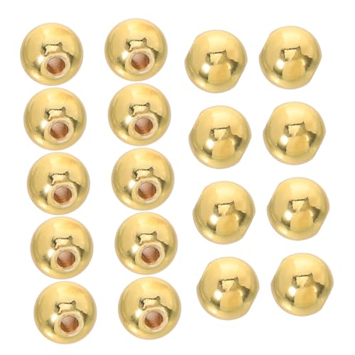 UTHCLO 100 Stück Runde Goldfarbene Kupferperlen mit Glücksdesign Nahtlose Spacer Perlen zum Schmuckbasteln Handpoliert Langlebig Geeignet für DIY Armbänder Halsketten und Ohrringe UTHCLO 100 Stück Runde Goldfarbene Kupferperlen mit Glücksdesign Nahtlose Spacer Perlen zum Schmuckbasteln Handpoliert Langlebig Geeignet für DIY Armbänder Halsketten und Ohrringe von UTHCLO