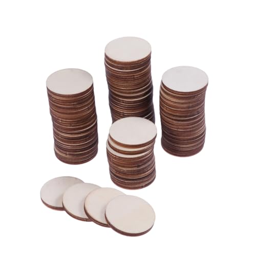 UTHCLO 100 Stück Runde Holzscheiben Naturbelassen Beidseitig Geschliffen Vielseitige DIY Holzstücke für Bastelarbeiten Scrapbooking Malerei und Dekoration UTHCLO 100 Stück Runde Holzscheiben Naturbelassen Beidseitig Geschliffen Vielseitige DIY Holzstücke für Bastelarbeiten Scrapbooking Malerei und Dekoration von UTHCLO