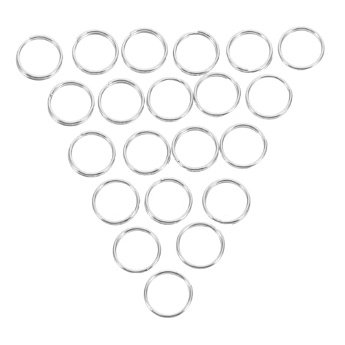 UTHCLO 100 Stück Schlüsselringe Durchmesser Spaltbare Ringe für DIY Bastelprojekte Schmuckherstellung und Schulprojekte von UTHCLO