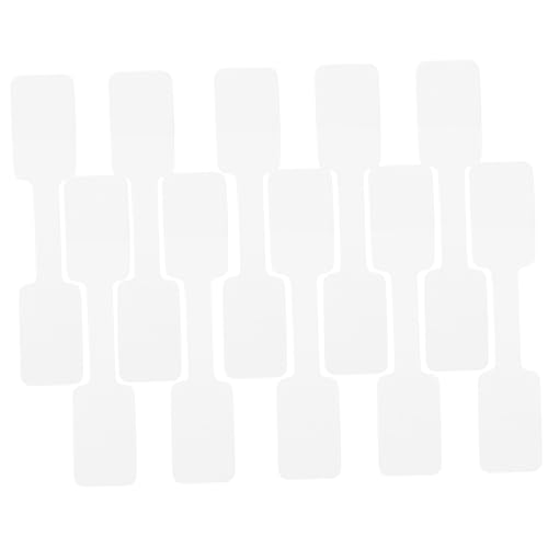 UTHCLO 100 Stück Schmuck Preisschilder Aufkleber Selbstklebend Eckig Anhänger Etiketten für Halskette Schmuckkennzeichnung Praktische Papierlabels von UTHCLO