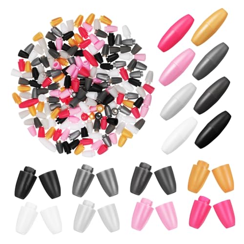 UTHCLO 100 Stück Seilschnalle für Lanyard mit abbrechbarem Verschluss Armbandverbinder Lanyard Verschlüsse Lanyard-Clips Abreißverschluss für Lanyard Perlenfassverbinder Plastik von UTHCLO