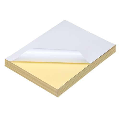 UTHCLO 100 Stück Selbstklebendes Etikettenpapier mit Glänzender Oberfläche Bedruckbar für und Tintenstrahldrucker Geeignet für Büro Schule Kopierer und Druck Leicht Abziehbar und UTHCLO 100 Stück Selbstklebendes Etikettenpapier mit Glänzender Oberfläche Bedruckbar für und Tintenstrahldrucker Geeignet für Büro Schule Kopierer und Druck Leicht Abziehbar und von UTHCLO