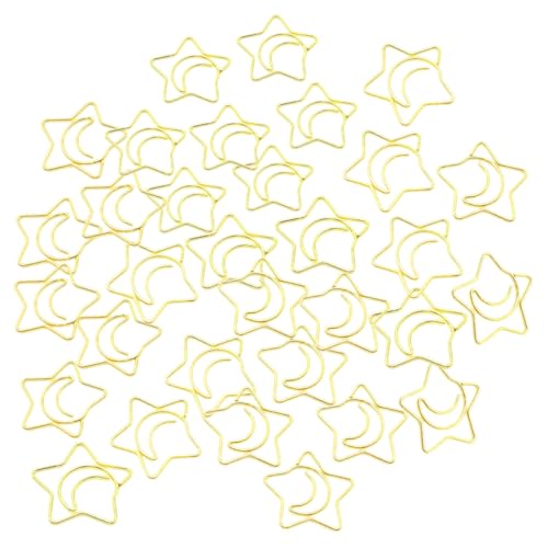 UTHCLO 100 Stück Stern Büroklammern Flexible Kleine Papierklammern mit Starker Haltekraft Dekorative Lesezeichen und Bastelklammern für Büro Schule und Zuhause Goldfarben UTHCLO 100 Stück Stern Büroklammern Flexible Kleine Papierklammern mit Starker Haltekraft Dekorative Lesezeichen und Bastelklammern für Büro Schule und Zuhause Goldfarben von UTHCLO