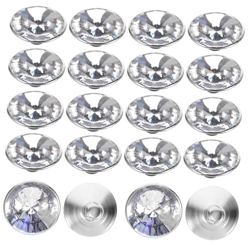 UTHCLO 100 Stück Teiliges Dekorative Kristallknöpfe mit Metallschlaufe Edle Sofa Polstermöbel tacks Acryl Strasssteine zum Nähen und DIY Kleidung Vielseitige Möbel Mode dekoration von UTHCLO