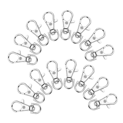 UTHCLO 100 Stück Teiliges Drehbare Metall Lobster Claw Karabinerhaken Langlebig und Kompakt Einfacher Verschluss für Schlüsselanhänger Schmuckherstellung DIY Bastelprojekte und UTHCLO 100 Stück Teiliges Drehbare Metall Lobster Claw Karabinerhaken Langlebig und Kompakt Einfacher Verschluss für Schlüsselanhänger Schmuckherstellung DIY Bastelprojekte und von UTHCLO
