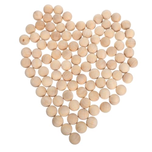 UTHCLO 100 Stück Teiliges Holzkugeln ohne Loch aus Massivem Holz Stabile Naturbelassene Bastelperlen für DIY Schmuck Handwerkliche Projekte Rustikale Dekorationen Lernmaterialien UTHCLO 100 Stück Teiliges Holzkugeln ohne Loch aus Massivem Holz Stabile Naturbelassene Bastelperlen für DIY Schmuck Handwerkliche Projekte Rustikale Dekorationen Lernmaterialien von UTHCLO