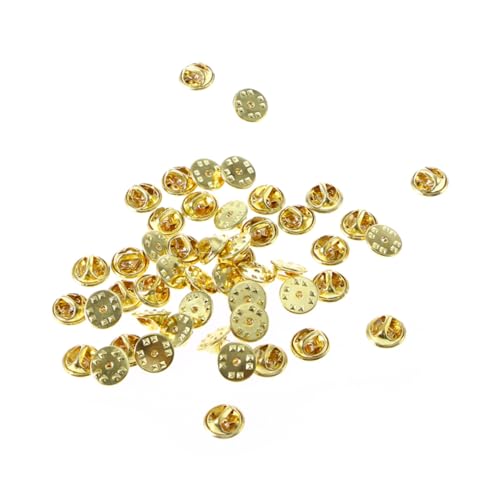 UTHCLO 100 Stück Teiliges Metall Pin Backs Ersatz Clutch Badge Metallclips Gold Silber für Anstecker Pins mit Federverschluss Sicherer Halt Langlebig UTHCLO 100 Stück Teiliges Metall Pin Backs Ersatz Clutch Badge Metallclips Gold Silber für Anstecker Pins mit Federverschluss Sicherer Halt Langlebig von UTHCLO