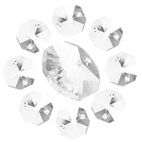 UTHCLO 100 Stück Transparente Glasperlen mit Doppelloch Kristallklare Achtkant perlen für DIY Schmuck Vorhänge Türdekorationen Vielseitige Glas charms für Kreative Bastelideen UTHCLO 100 Stück Transparente Glasperlen mit Doppelloch Kristallklare Achtkant perlen für DIY Schmuck Vorhänge Türdekorationen Vielseitige Glas charms für Kreative Bastelideen von UTHCLO