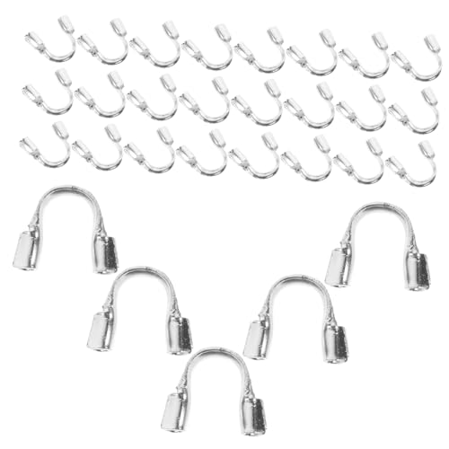 UTHCLO 100 Stück U Förmige Drahtschützer Schmuckzubehör für Armband und Halskettenherstellung Langlebige Endkappen mit Glatter Oberfläche für DIY Handwerk von UTHCLO