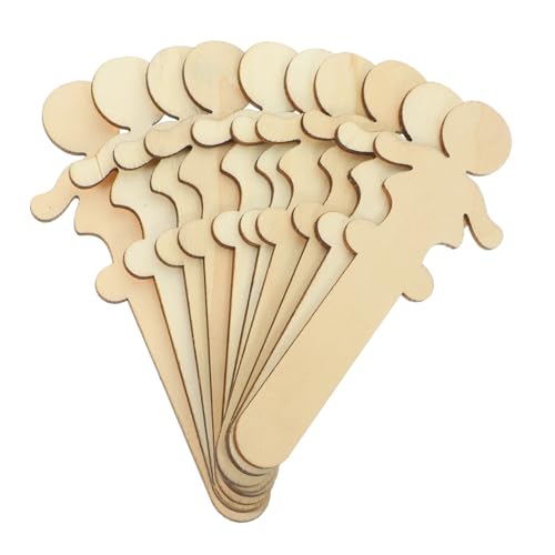 UTHCLO 100 Stück Unbehandelte Holzfiguren für Diy Holzscheiben zum Malen und Basteln für Kreative Projekte und Schulaktivitäten Sicher und Langlebig von UTHCLO