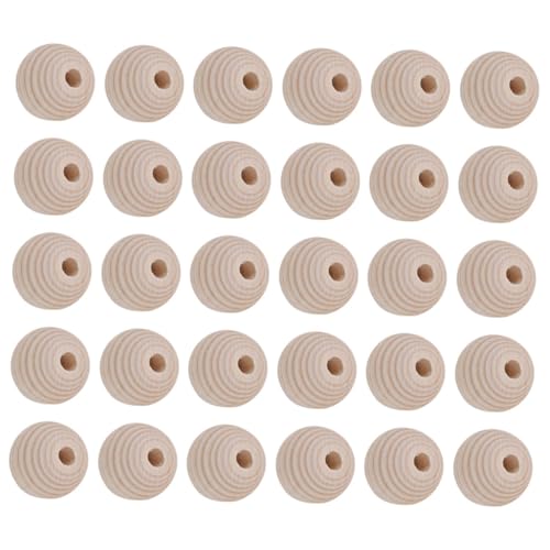 UTHCLO 100 Stück Unbehandelte Holzperlen mit Loch für DIY Bastelarbeiten Schmuckherstellung Bastelperlen Holz Spacer Perlen zum Auffädeln und Bemalen UTHCLO 100 Stück Unbehandelte Holzperlen mit Loch für DIY Bastelarbeiten Schmuckherstellung Bastelperlen Holz Spacer Perlen zum Auffädeln und Bemalen von UTHCLO