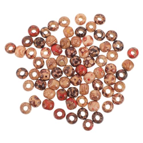 UTHCLO 100 Stück Vintage Holzperlen Runde DIY Perlen für Armbänder und Schmuckherstellung Mischpackung Kreative Holzperlen für Bastelprojekte UTHCLO 100 Stück Vintage Holzperlen Runde DIY Perlen für Armbänder und Schmuckherstellung Mischpackung Kreative Holzperlen für Bastelprojekte von UTHCLO