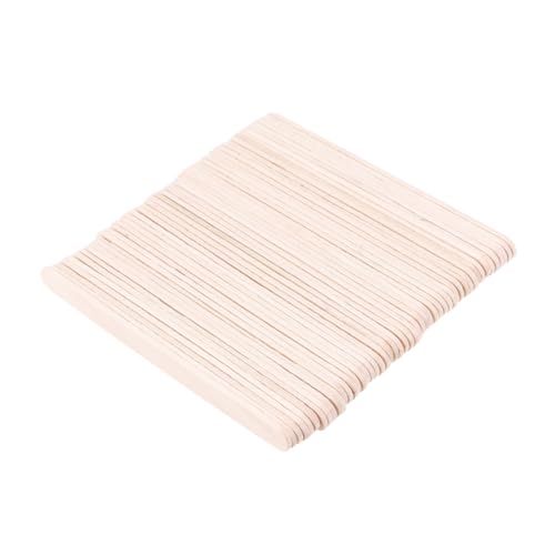 UTHCLO 100Stücke Holz Bastelstäbchen für Eiscreme und DIY Projekte Zungenspatel Umweltfreundlichem Material für Gruppenaktivitäten Bastelarbeiten im Klassenzimmer von UTHCLO