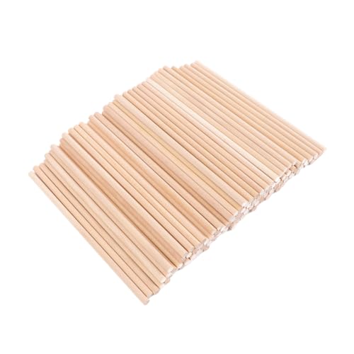 UTHCLO 100Stücke Holz Runddübel für DIY Handwerk Vielseitig Einsetzbar für Modellbau Spielzeugbau und Projekte Langlebig und Wiederverwendbar von UTHCLO