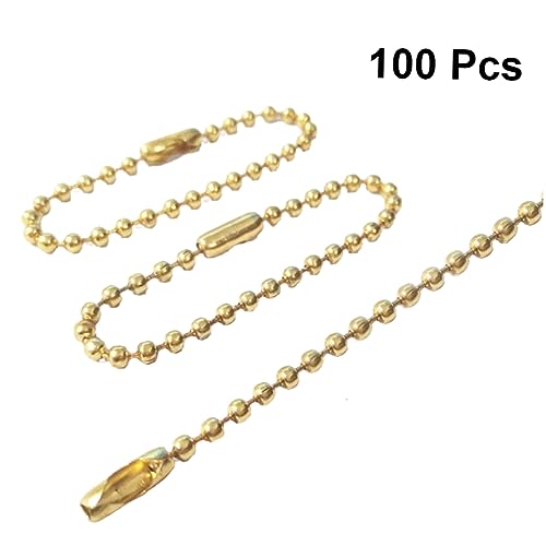 UTHCLO 100Stücke Metallkugelkette mit Verstellbarem Kugelverbinder für Schlüsselanhänger Tag Anhänger Bastelprojekte Hochwertige Stahlkette UTHCLO 100Stücke Metallkugelkette mit Verstellbarem Kugelverbinder für Schlüsselanhänger Tag Anhänger Bastelprojekte Hochwertige Stahlkette von UTHCLO