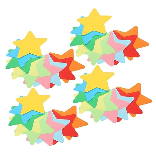UTHCLO 108Stücke Papierausschnitte Sternform Wanddekoration für Kinderzimmer DIY Bastelprojekte und Festlichkeiten für Weihnachten und Schulprojekte von UTHCLO