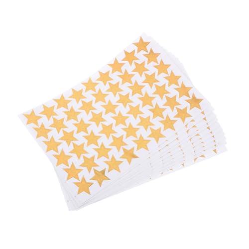UTHCLO 10Blätter Glitzernde Sternaufkleber Selbstklebende Belohnungssticker für Kreativ für Partys DIY Projekte und Schulprojekte Sternform Ansprechende von UTHCLO