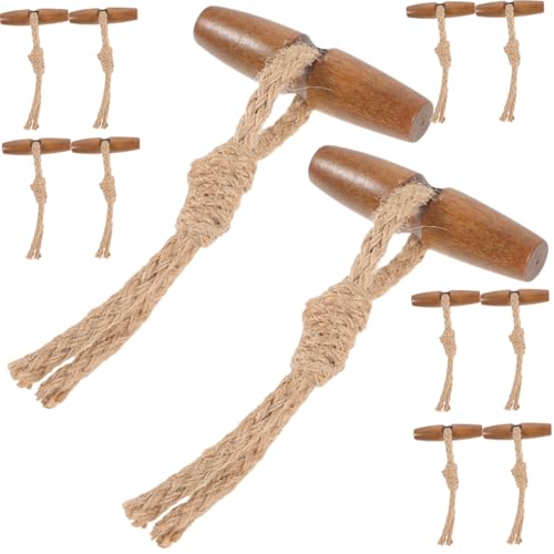 UTHCLO 10Paare Umschaltknöpfe Holz Retro Kleiderknöpfe für Jacken Mäntel und DIY Projekte Langlebig und Geeignet für Windbreaker und Mehr von UTHCLO