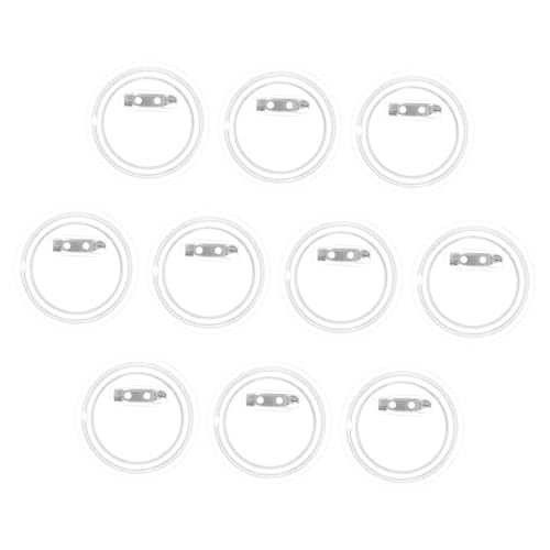 UTHCLO 10Stücke DIY Foto Abzeichen Materialien Bastelzubehör für Eigene Anstecknadeln Buttons für Kleidung und Handwerk von UTHCLO