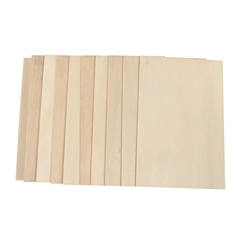 UTHCLO 10Stücke Lindensperrholzplatten für DIY Pyrografie Unbehandelte Holzscheiben für Bastelprojekte Kunstunterricht Hochzeitsdekoration und Heimdekoration von UTHCLO