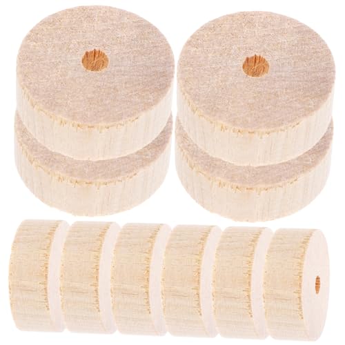 UTHCLO 10Stücke Miniatur Holzräder für DIY Bastelprojekte Robustes Holzspielzeug für Kreative und für Praktischer Fähigkeiten UTHCLO 10Stücke Miniatur Holzräder für DIY Bastelprojekte Robustes Holzspielzeug für Kreative und für Praktischer Fähigkeiten von UTHCLO