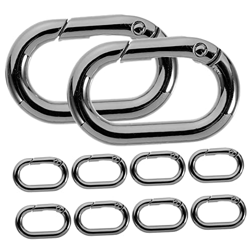 UTHCLO 10Stücke Ovaler Federverschluss Hochleistungsmetall Robuste Karabiner Schnalle für Schlüsselanhänger Handwerk und DIY Projekte für Taschen und Gürtel UTHCLO 10Stücke Ovaler Federverschluss Hochleistungsmetall Robuste Karabiner Schnalle für Schlüsselanhänger Handwerk und DIY Projekte für Taschen und Gürtel von UTHCLO