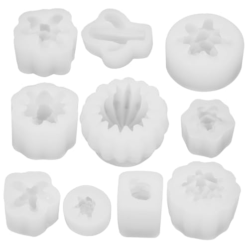 UTHCLO 10Stücke Teiliges Silikon Gießform für Duftkerzen Vielseitige DIY Silikonformen für Eiswürfel Langlebig und Wiederverwendbar für Aromatherapie UTHCLO 10Stücke Teiliges Silikon Gießform für Duftkerzen Vielseitige DIY Silikonformen für Eiswürfel Langlebig und Wiederverwendbar für Aromatherapie von UTHCLO