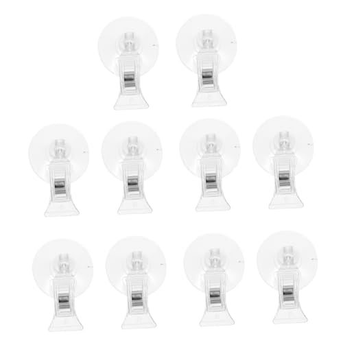 UTHCLO 10Stücke Transparente Preisschild Clips mit Saugnapf für Schilderhalter im Einzelhandel Vielseitige Anwendung für Supermärkte Bekleidungsgeschäfte und Verkaufsstellen von UTHCLO