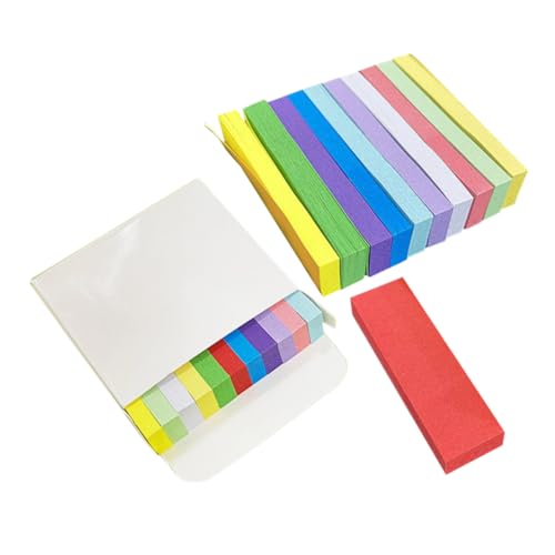UTHCLO 1100 Stück Bunte Haftnotizen Farben Wiederverwendbare Index Tabs für Notizen Klebeetiketten für Dokumente Beschreibbare Seitenmarkierungen Boxen von UTHCLO