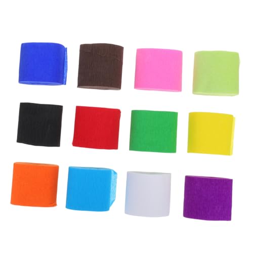 UTHCLO 12 Rollen Buntes Krepppapier zum Basteln Weich und Flexibel Farbige Krepppapierrollen für Diy Handwerk Partydekorationen Geburtstags und Feiertags Streamer UTHCLO 12 Rollen Buntes Krepppapier zum Basteln Weich und Flexibel Farbige Krepppapierrollen für Diy Handwerk Partydekorationen Geburtstags und Feiertags Streamer von UTHCLO