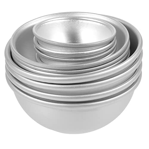 UTHCLO 12 Stück Halbkreisform Backform Aluminium Teiliges DIY Badebomben und Seifen Formen für Kuchen Eiscreme Pudding und Bastelarbeiten UTHCLO 12 Stück Halbkreisform Backform Aluminium Teiliges DIY Badebomben und Seifen Formen für Kuchen Eiscreme Pudding und Bastelarbeiten von UTHCLO
