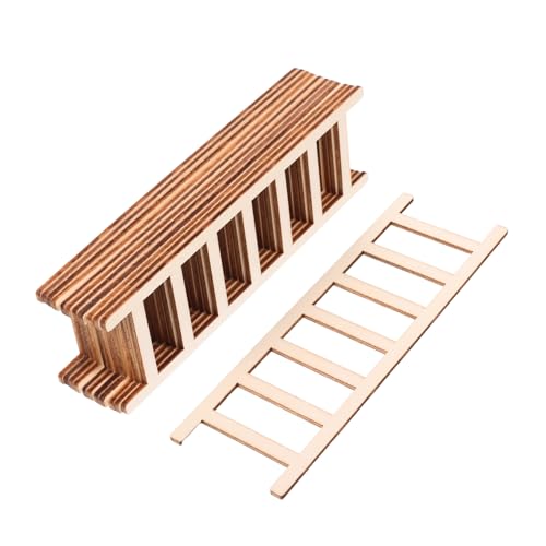 UTHCLO 12 Stück Mini Holzleiter Dekoration Handgefertigte Miniatur Treppe für Puppenhaus DIY Projekte Holzleiter für Garten Bastelbedarf UTHCLO 12 Stück Mini Holzleiter Dekoration Handgefertigte Miniatur Treppe für Puppenhaus DIY Projekte Holzleiter für Garten Bastelbedarf von UTHCLO