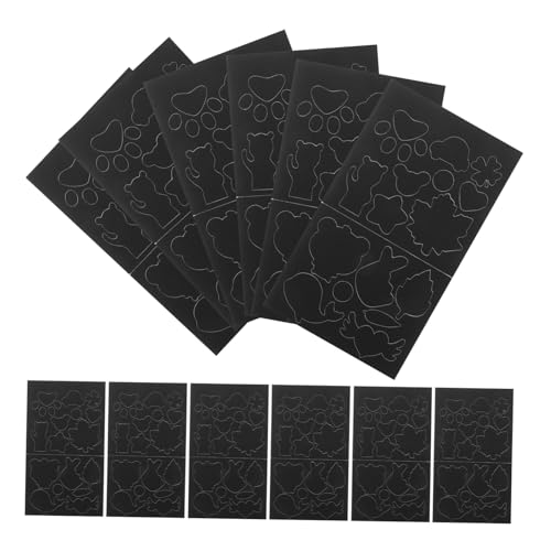 UTHCLO 12 Stück Stoffflicken Für Möbel Metallflecken Aufnäher Für Kleidung Stoffflicken Selbstklebend Ellbogenflicken Für Pullover Reparaturset Für Daunenjacken Pvc-patch Black Daunentuch von UTHCLO