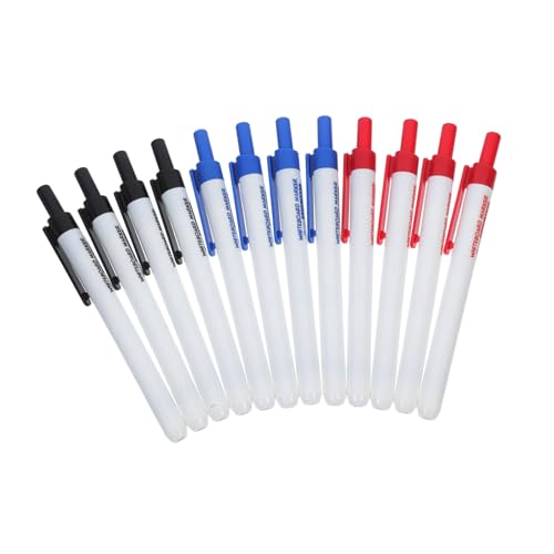 UTHCLO 12 Stück Teiliges Abwischbarer Whiteboard Marker mit Roter Blauer und Schwarzer Tinte Druckmechanisch Vielseitig Einsetzbar für Schule Büro und Zuhause Langlebige Schreibspitzen UTHCLO 12 Stück Teiliges Abwischbarer Whiteboard Marker mit Roter Blauer und Schwarzer Tinte Druckmechanisch Vielseitig Einsetzbar für Schule Büro und Zuhause Langlebige Schreibspitzen von UTHCLO