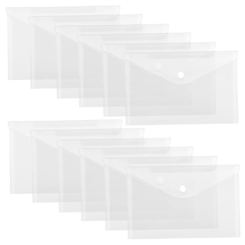 UTHCLO 12 Stück Teiliges Dokumententaschen mit Druckknopf Transparente PVC Mappe Langlebige Aktenaufbewahrungstaschen für Büro Schule und Geschäft Wasserabweisend und Praktisch UTHCLO 12 Stück Teiliges Dokumententaschen mit Druckknopf Transparente PVC Mappe Langlebige Aktenaufbewahrungstaschen für Büro Schule und Geschäft Wasserabweisend und Praktisch von UTHCLO
