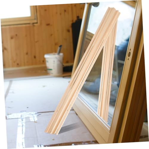 UTHCLO 12 Stück Teiliges Dreieckige Holzleisten Langlebige Fensterrahmen dekorleisten aus Robustem Holz DIY Fensterumrandung und Molding für Individuelle Gestaltung und Einfache Montage von UTHCLO