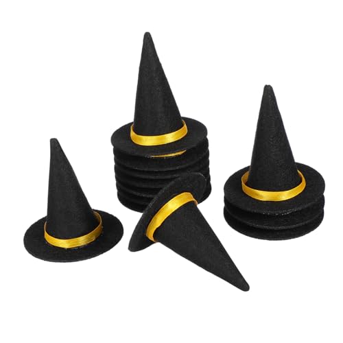 UTHCLO 12 Stück Teiliges Halloween Flaschenhütchen Mini Hexenhüte Weinflaschen Dekoration Schwarz für Party Festliche Tischdeko und Fotorequisiten UTHCLO 12 Stück Teiliges Halloween Flaschenhütchen Mini Hexenhüte Weinflaschen Dekoration Schwarz für Party Festliche Tischdeko und Fotorequisiten von UTHCLO