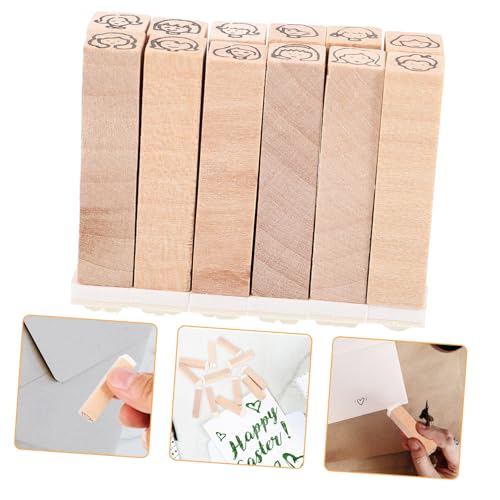 UTHCLO 12 Stück Teiliges Holzstempel mit Süßen Cartoon Motiven Leichtes Tragbares DIY Scrapbooking Werkzeug für Journals Geschenkanhänger und Kreative Bastelprojekte UTHCLO 12 Stück Teiliges Holzstempel mit Süßen Cartoon Motiven Leichtes Tragbares DIY Scrapbooking Werkzeug für Journals Geschenkanhänger und Kreative Bastelprojekte von UTHCLO