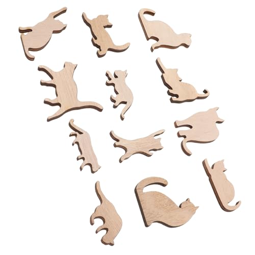 UTHCLO 12 Stück Teiliges Katzenförmige Holz Dekorationen zum Bemalen DIY Holzscheiben für Erwachsene Naturbelassene Holzstücke mit Glatter Oberfläche für Kreative Gestaltung UTHCLO 12 Stück Teiliges Katzenförmige Holz Dekorationen zum Bemalen DIY Holzscheiben für Erwachsene Naturbelassene Holzstücke mit Glatter Oberfläche für Kreative Gestaltung von UTHCLO