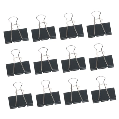 UTHCLO 12 Stück Teiliges Metallklammern für Zeichenbretter Langlebige Büroklammern mit Ergonomischem Design Vielseitig Einsetzbar für Dokumente Fotos und Kunstbedarf Einfach zu Bedienen von UTHCLO