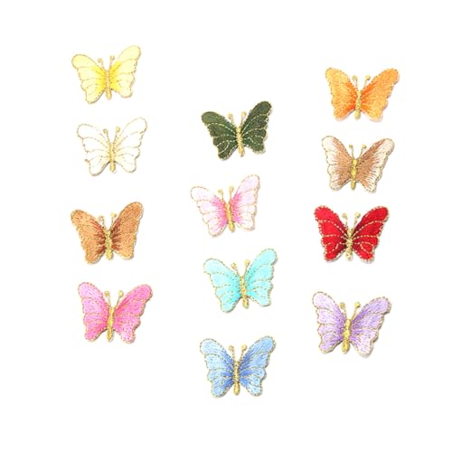 UTHCLO 12 Stück Teiliges Schmetterling Bügelflicken Bestickte Aufnäher für Kleidung Rucksäcke DIY Verzierung Hot Melt Stickers für Textilien und Taschen UTHCLO 12 Stück Teiliges Schmetterling Bügelflicken Bestickte Aufnäher für Kleidung Rucksäcke DIY Verzierung Hot Melt Stickers für Textilien und Taschen von UTHCLO