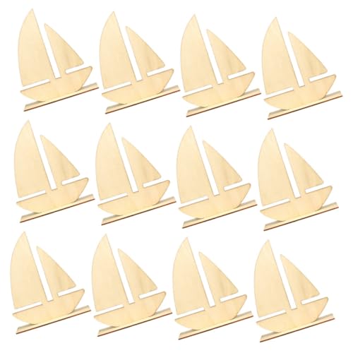 UTHCLO 12 Stück Teiliges Unfertige Holz Segelboot Formen für DIY Bastelprojekte Naturholz mit Glatter Oberfläche Abgerundeten Kanten Leicht Robust und Sicher für Kreative Holzmalerei und UTHCLO 12 Stück Teiliges Unfertige Holz Segelboot Formen für DIY Bastelprojekte Naturholz mit Glatter Oberfläche Abgerundeten Kanten Leicht Robust und Sicher für Kreative Holzmalerei und von UTHCLO