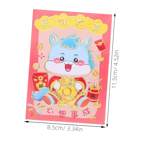 UTHCLO 120 Stück Jahr Des Pferdes Rote Umschläge Cartoon Pferd Design Traditionelle Lunar Envelopes Für Chinesisches Neujahr Frühjahrsfest Glückliche Geldgeschenke UTHCLO 120 Stück Jahr Des Pferdes Rote Umschläge Cartoon Pferd Design Traditionelle Lunar Envelopes Für Chinesisches Neujahr Frühjahrsfest Glückliche Geldgeschenke von UTHCLO